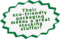Their eco-friendly packaging makes a great stocking stuffer!